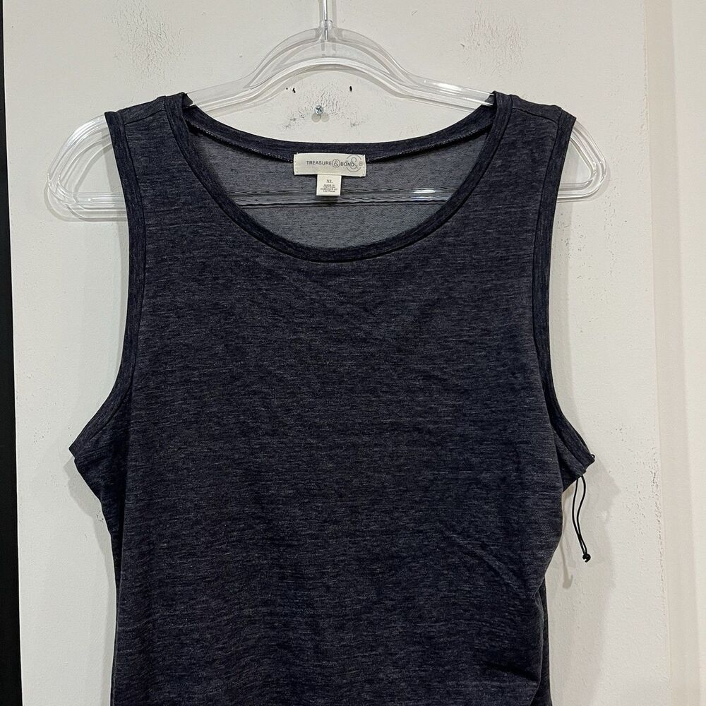 NWOT Treasure & Bond Sleeveless Ruched Side Dress Size XL - Picture 2 of 5